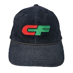 Consolidated Freightways Corduroy Snapback Rope Hat Black One Size